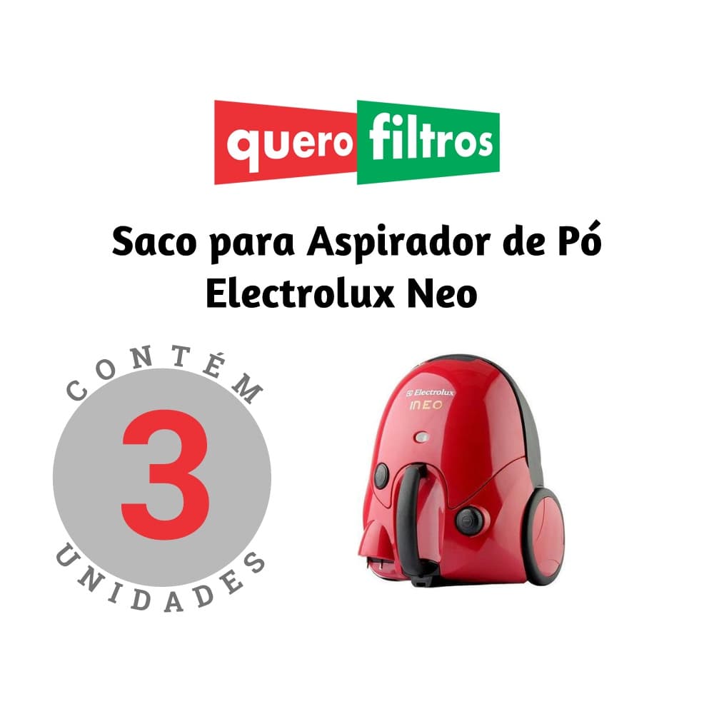 Saco Filtro Para Aspirador De Pó Electrolux Neo