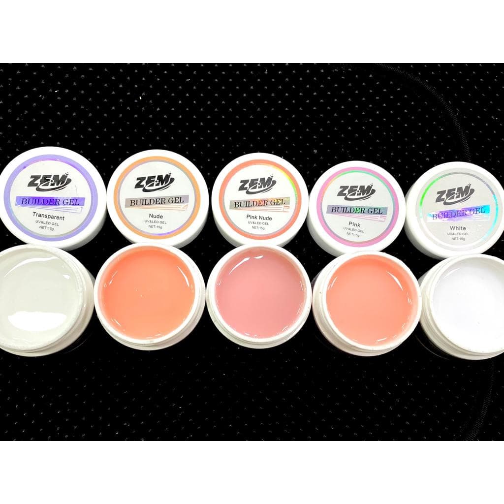 Gel ZEM 15g Led Uv Gel para Unhas ZEM Profissional Acrigel Alongamento ZEM/builder gel zem