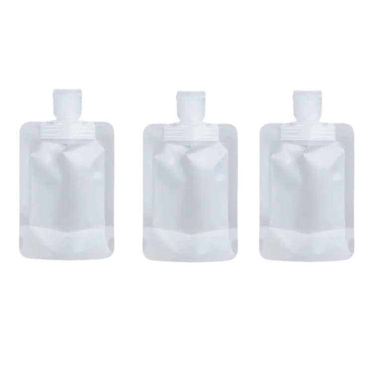 Kit com 3 Frascos para Viagem Tipo Bisnaga de 50ml