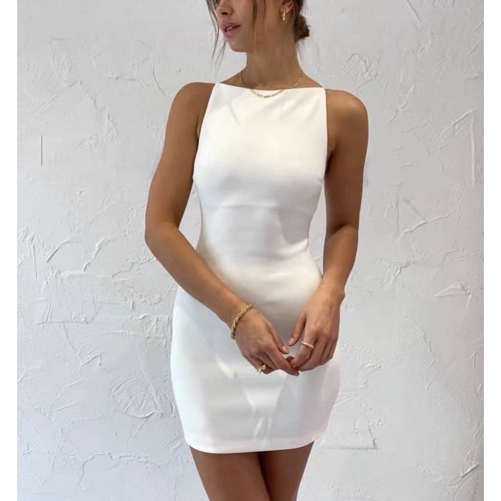 Vestido Justo Mini Alfaiataria Feminino