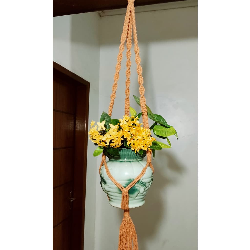 Suporte para plantas em Macrame simples