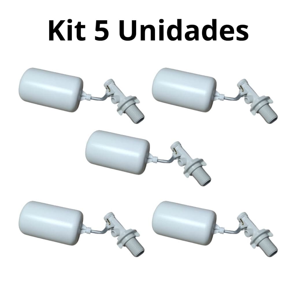 Kit 5 Torneira Bóia Automática Para Bebedouro 1/2" Luconi