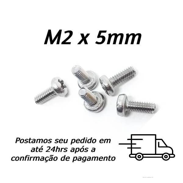 Parafuso Máquina Panela Phillips Inox M2 X 5mm