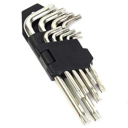 Jogo De Chave Torx Torque Tipo L de Aço T10 A T50 Aço Kit Jogo Torq Torx Kolling Sell