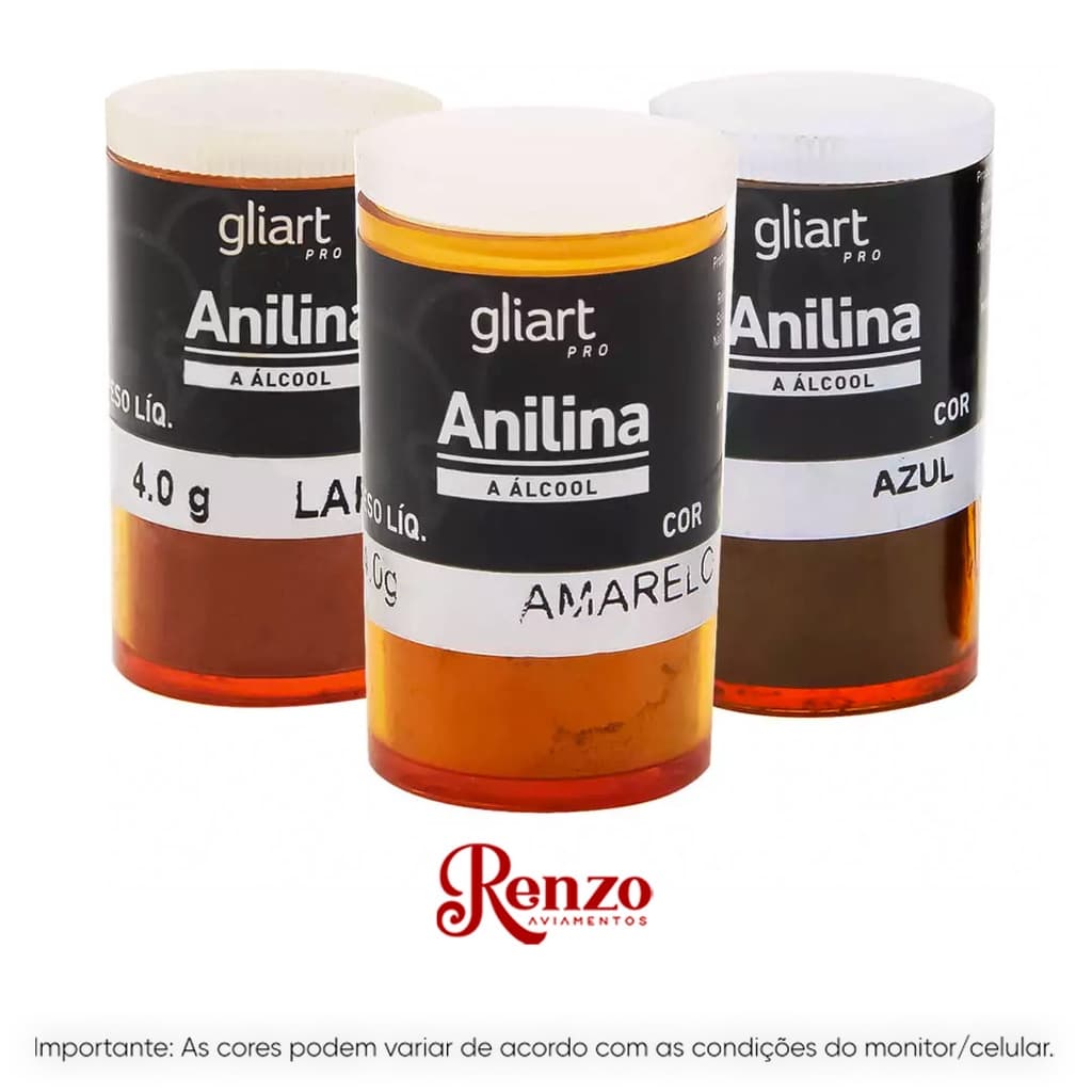 Anilina a Álcool 4g - Gliart