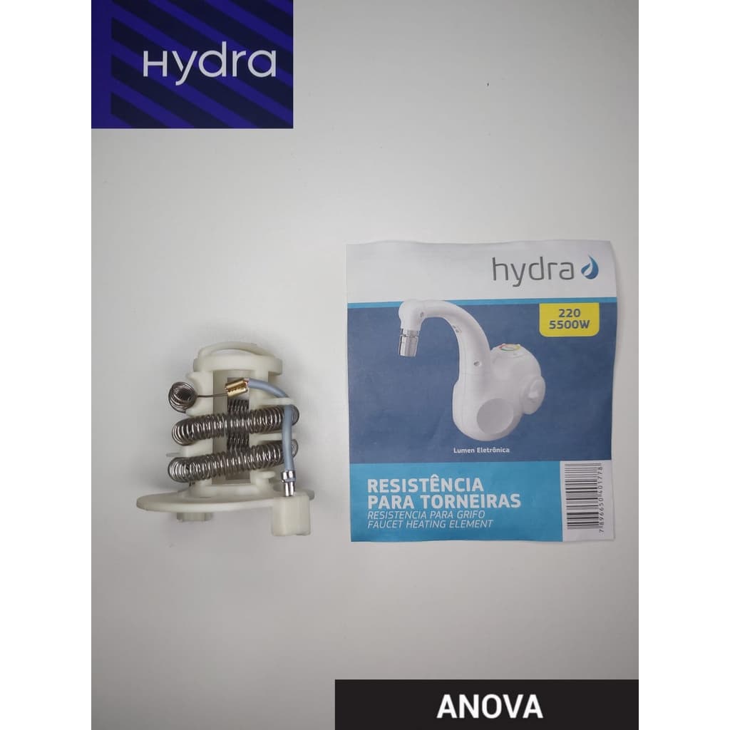 Resistência das Torneiras Eletrônicas Hydra Lumen.