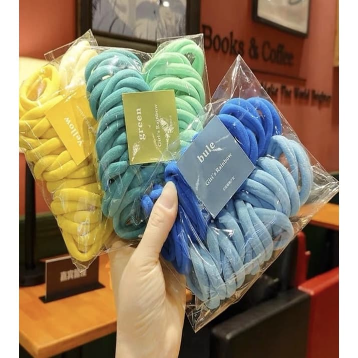 kit 50 xuxinha elástico de cabelo xuxinha criança adulto rabicó 50 unidades
