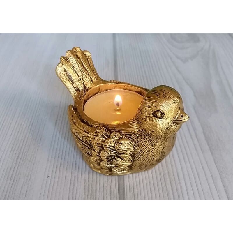 Passarinho porta vela castiçal ou cachepot para mini flores