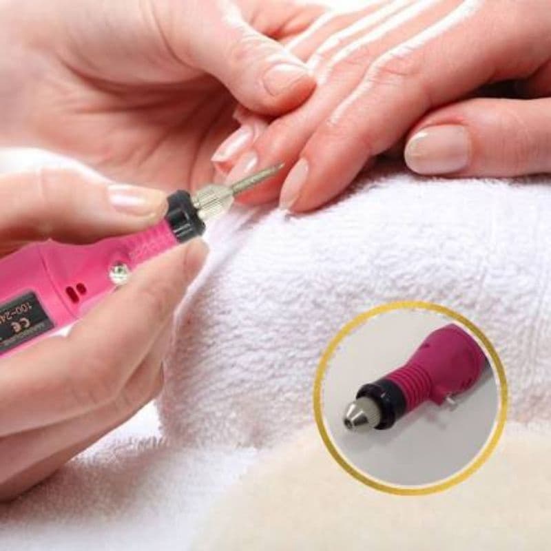 Lixa Elétrica Com 5 Brocas para lixar Unhas Gel, Acrigel Nail Arte / Lixadeira Elétrica Bivolt