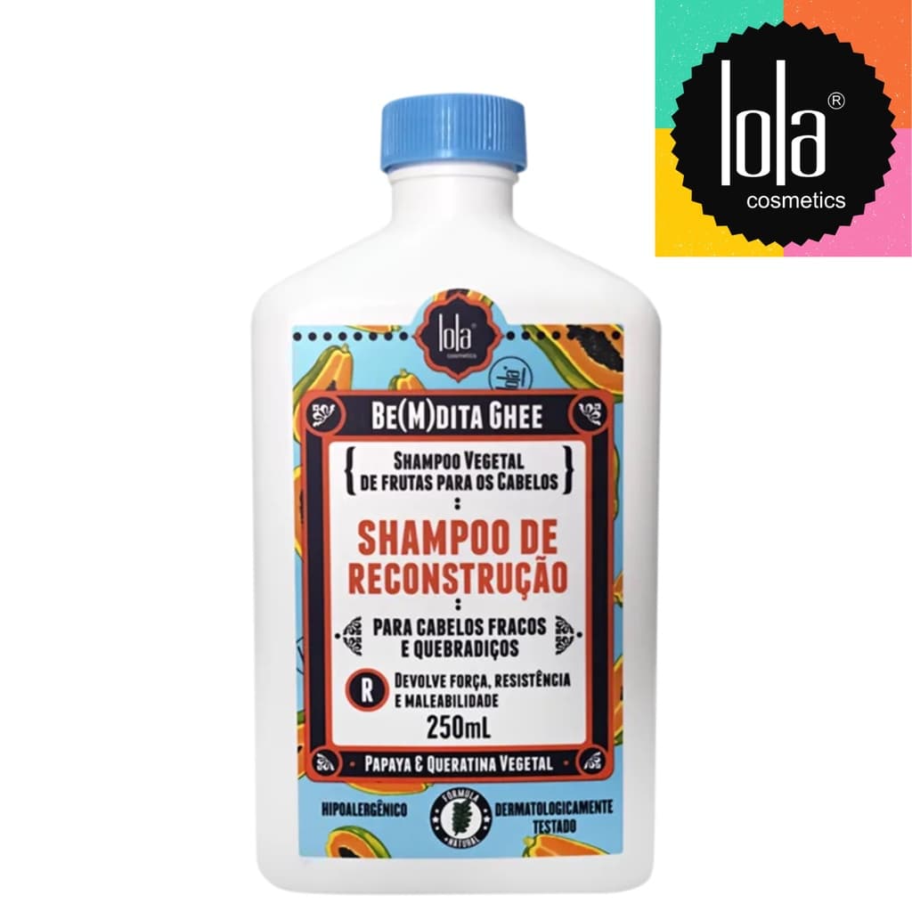 Shampoo Be(M)dita Ghee Mamão Reconstrução Papaya & Queratina Vegetal 250ML