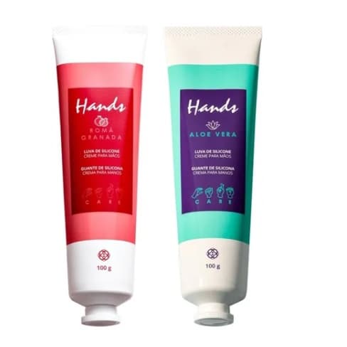 Creme Luva De Silicone 100g Romã e Aloe Vera Hinode para as Mãos