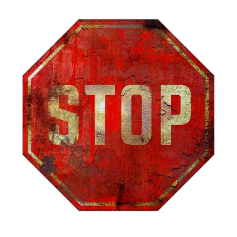 Placa Quadro Decorativo Stop Pare Manchado Placas decorativas advertência Quadro decorativo aviso em mdf para porta