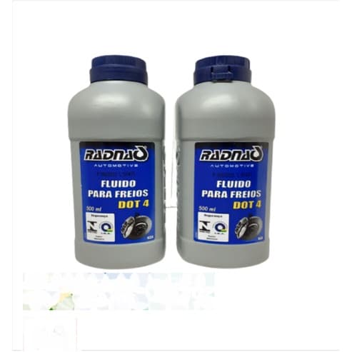 Fluido De Freio Dot 4 Radnaq 500ml - 02 Unidades