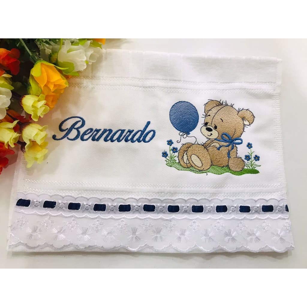 Toalha de lavabo,toalha de boca,toalha infantil bordada e personalizada com nome