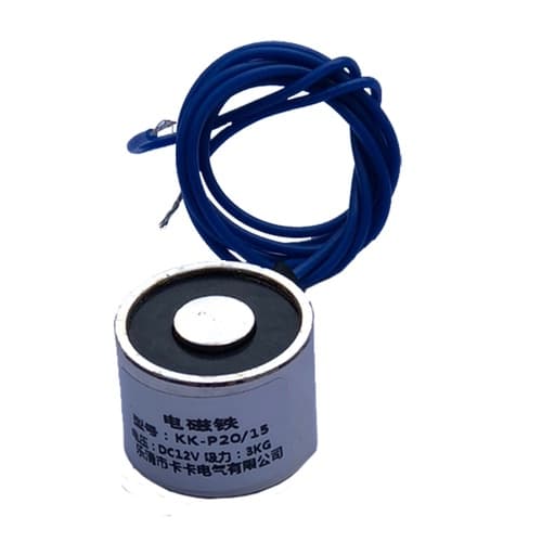 Eletroímã P20/15 Solenoide 2,5kg Imã Elétrico 12v Dc