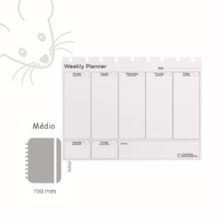 Refil Agenda Weekly Planner My Frame (Planner Semanal) [Original CI]