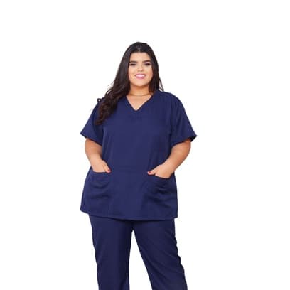 Pijama Médico Enfermeiro Calça e Blusa Pijama Cirúrgico Scrub Gabardine
