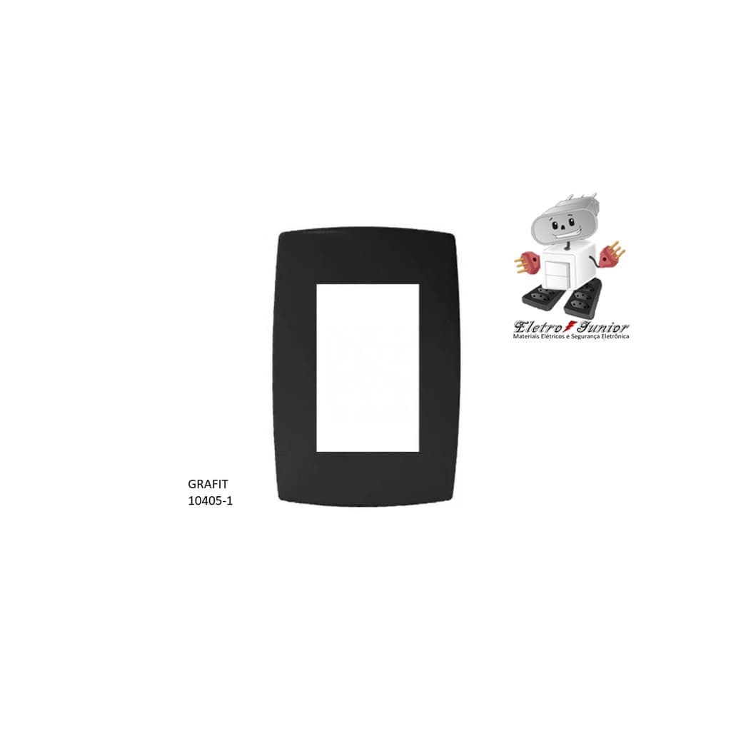 85 Placas P/ 3 Módulos  4x2 - Blux Home Grafite - Bh10405-1gf.
