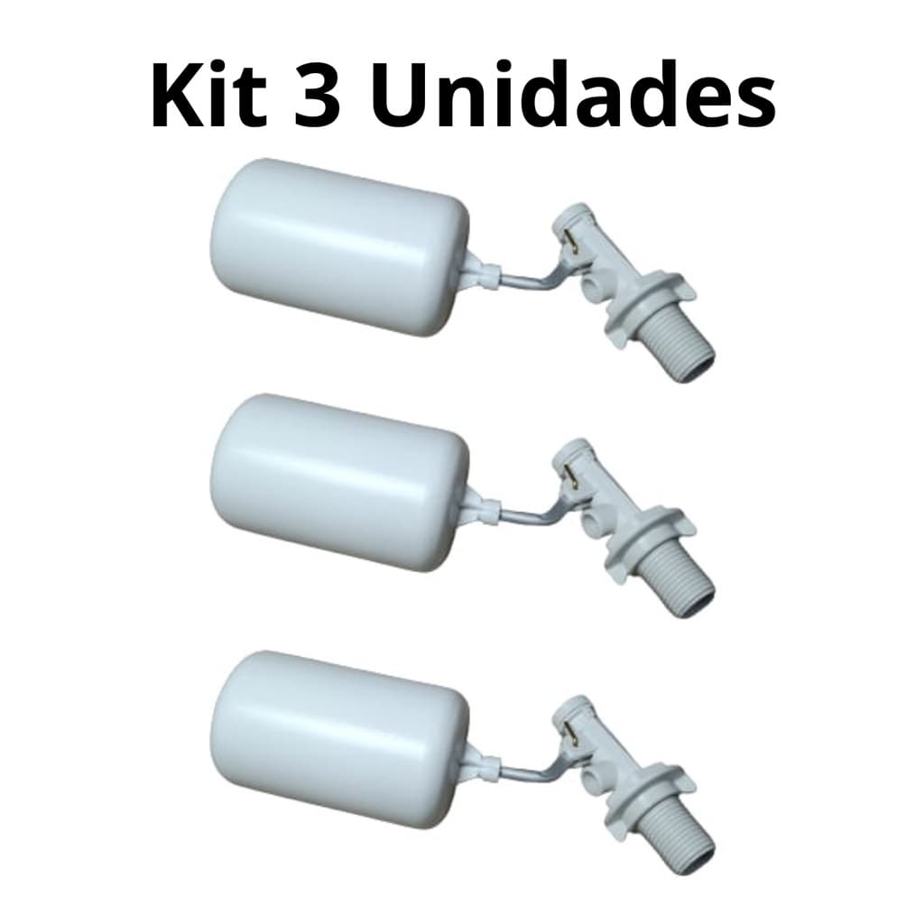 Kit 3 Torneira Bóia Automática Para Bebedouro 1/2" Luconi