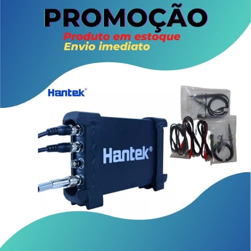 Osciloscópio Hantek 6074bc 70mhz 4 Canais 1gsa/s Pc-usb