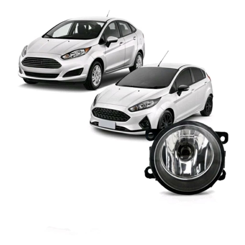 Farol Milha New Fiesta Hatch Sedan 2013 2014 2015 2016 2017 2018 2019 Lente De Vidro UNITÁRIO