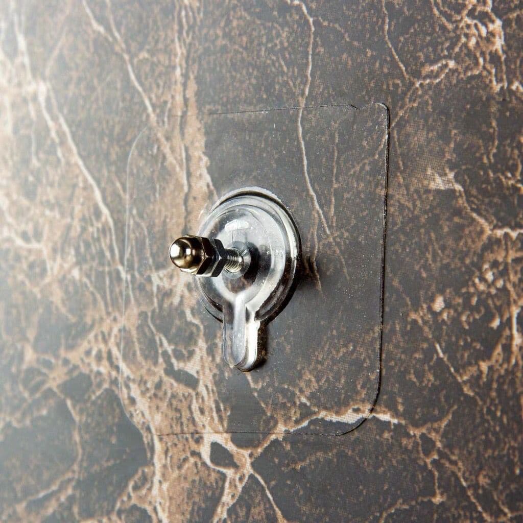 Suporte Adesivo com Parafuso Transparente