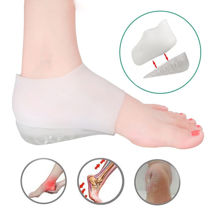 Gel Invisível Aumento Da Altura Do Salto Capa Protetores Confortáveis Palmilha De Silicone Interna
