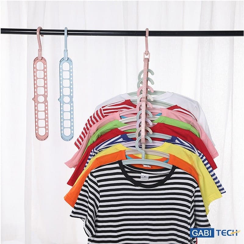 Cabides Para Roupas Adulto Magico 9 Furos Multi-dobrável Organizador Infantil