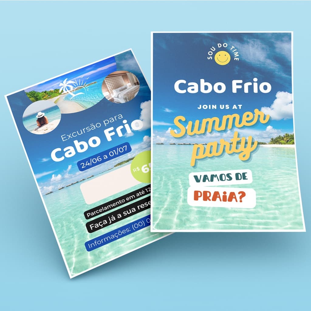 Panfletos, Folhetos e Flyers 10x14cm  -Personalizados FRENTE e VERSO (100, 200, 300 e 400 unidades)
