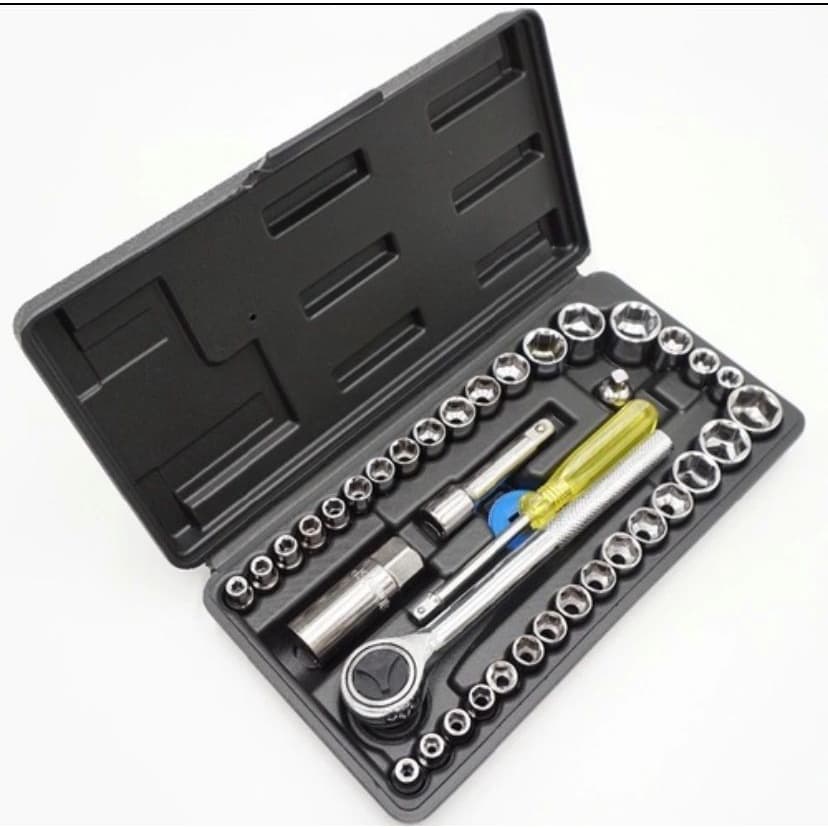 SUPER KIT JOGO DE FERRAMENTAS C 40 PECAS E MALETA COMPLETO