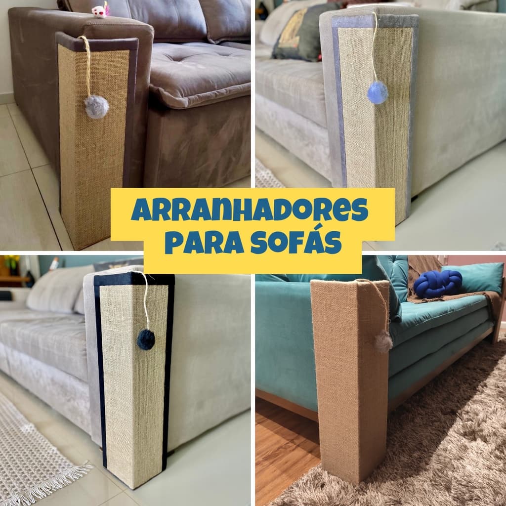 Arranhador de Sofá para Gatos Arranhador de Canto de Sofá Protetor de Sofá 55cm