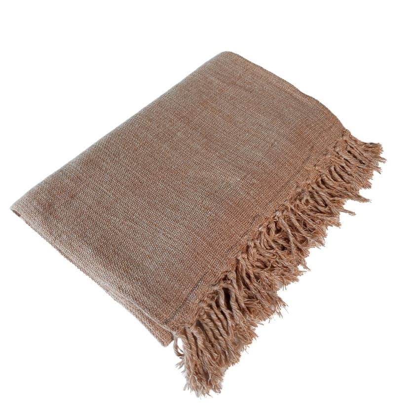 Manta Bege de Sofá Luxo Retrátil 2,40m X 1,80m Caramelo