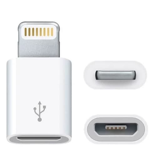 Adaptador Micro Usb V8 Fêmea X Usb Lightning Macho