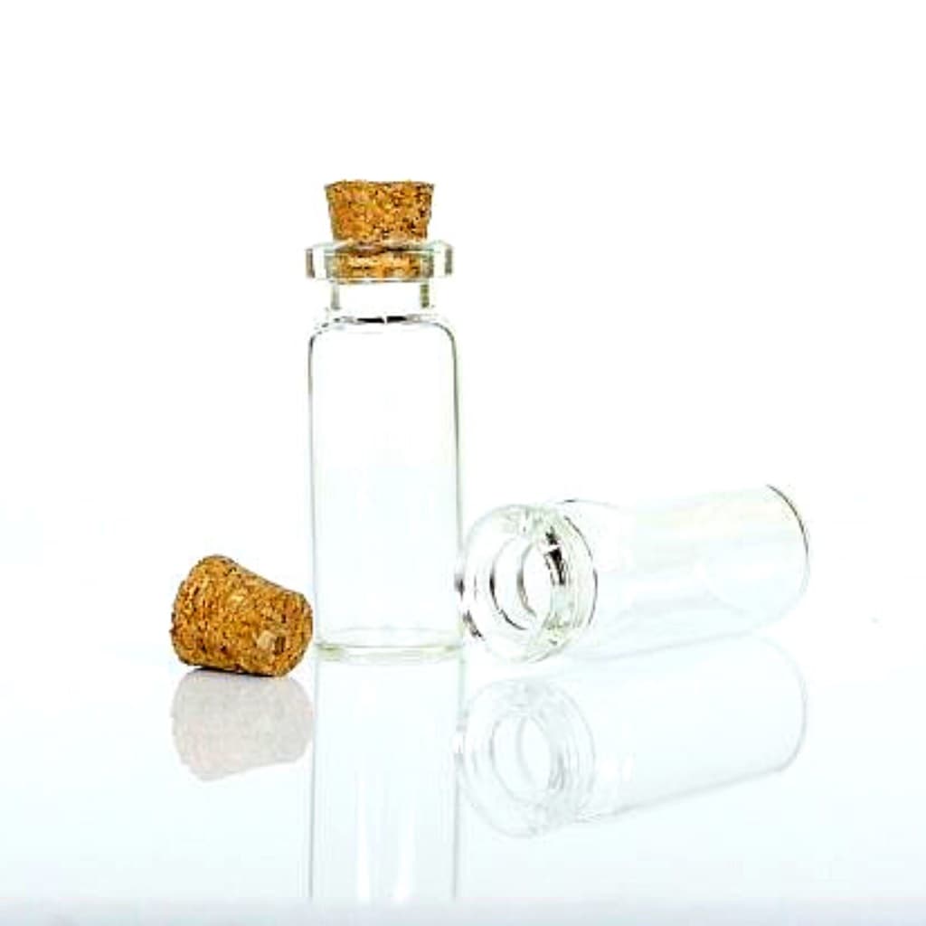 50 mini vidrinho 2ml pingente vidro e rolha artesanato terrario penicilina