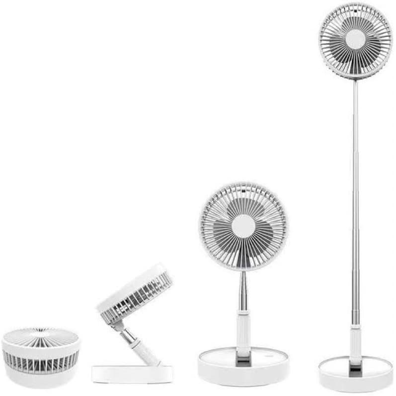 Ventilafor dobravel de mesa portátil e recarregáveil