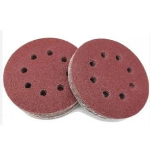 Disco de lixa p/ Lixadeira com Velcro 125mm Grão 40 / 60 / 80 / 100 / 120 / 150 / 180 / 240 - Fertak