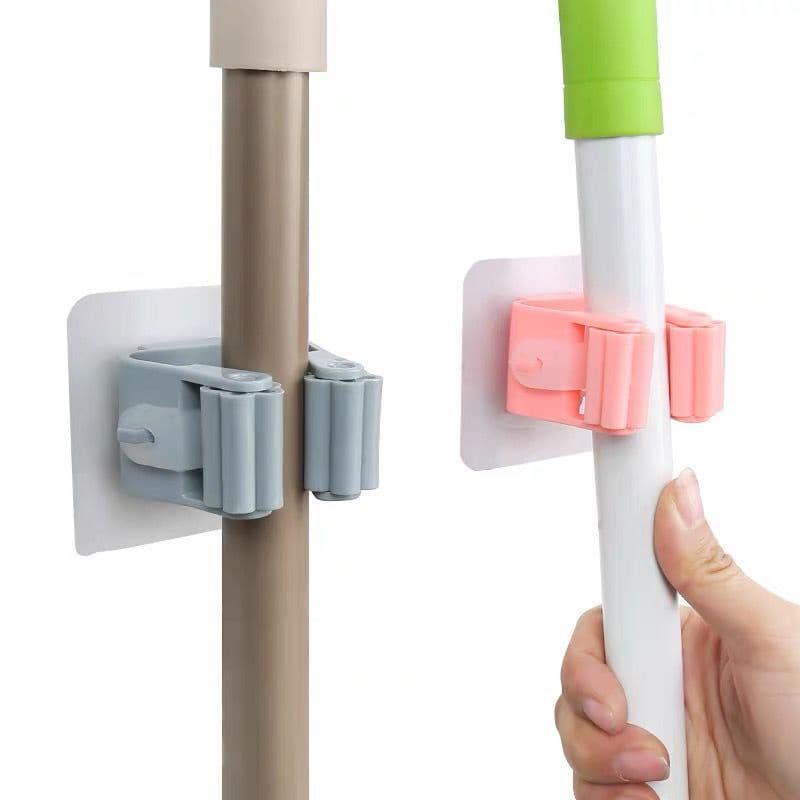 Suporte para Vassouras e Rodo Adesivo Parede para Cozinha Banheiro Racks
