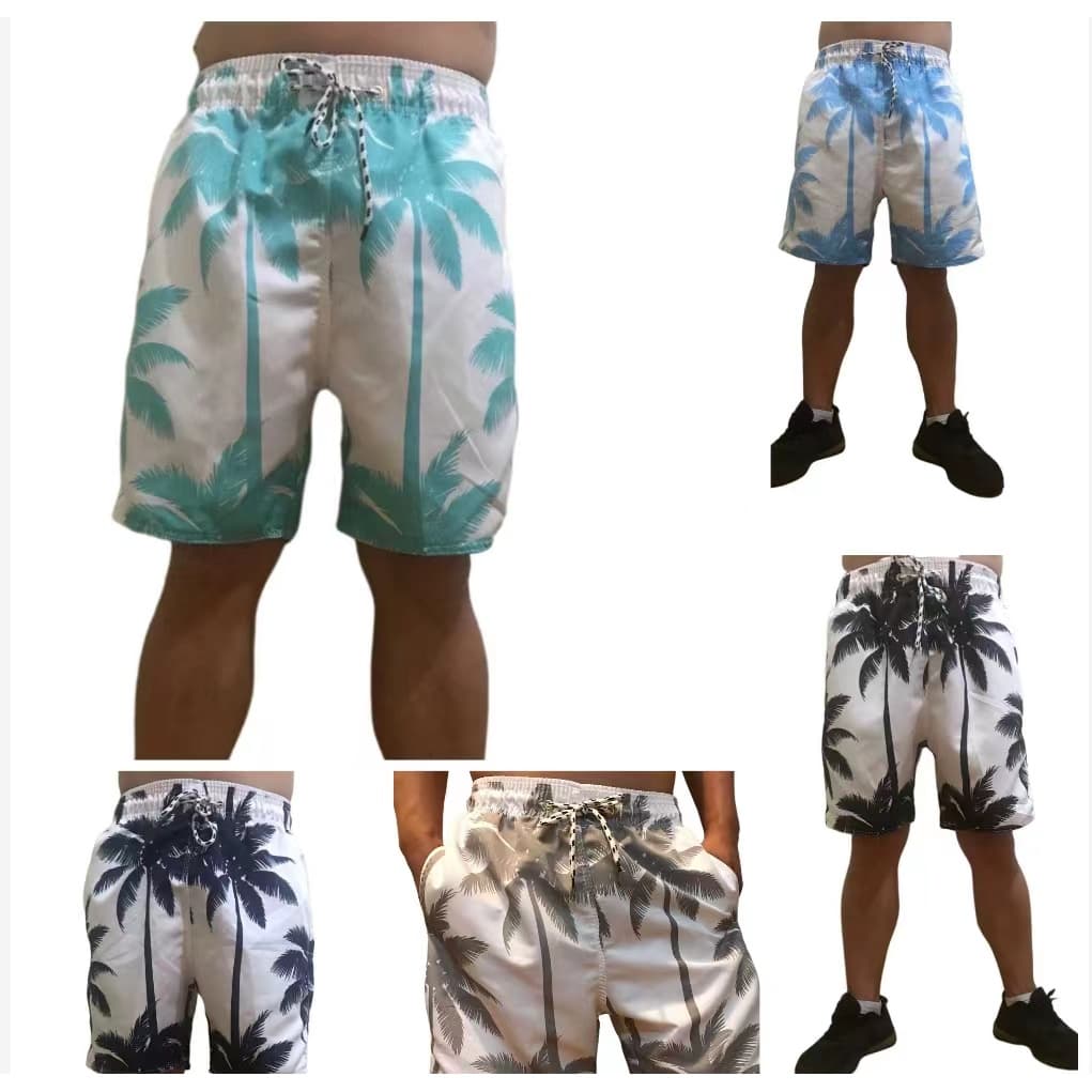 Bermuda Short Estampada  praia Masculino Tactel Grosso