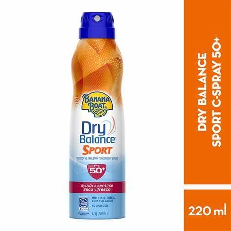 Banana Boat Dry Balance Sport Fps50 170g facial corporal praia