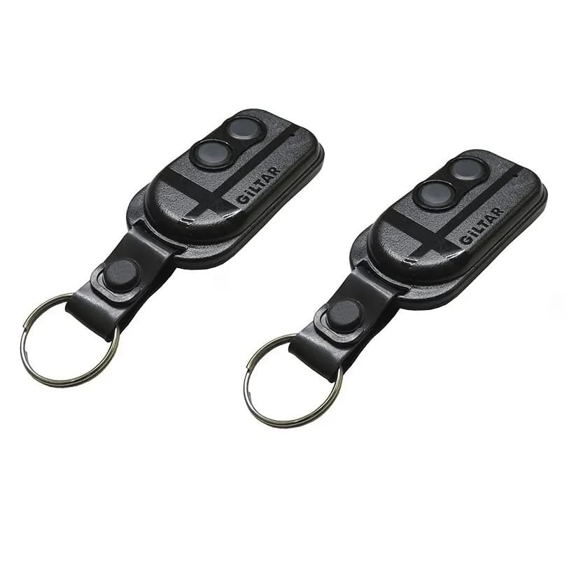 Kit 2 Controle Remoto Portão 433mhz Universal Chaveiro Preto