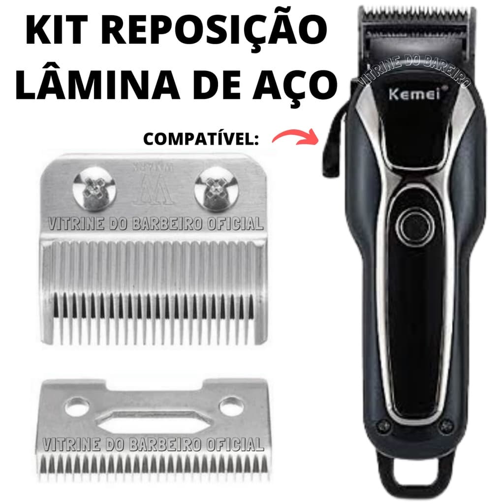 Kit Lâmina De Aço Reposição Máquina Tosa 1991 Petshop!