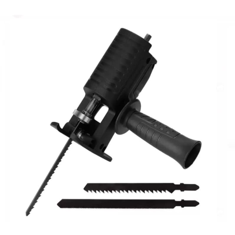 Adaptador de Serra Tico-Tico Alternativo Portátil Com Lâmina de Serra Elétrica Broca Elétrica Modificada.(Obs:Não acompanha furadeira)