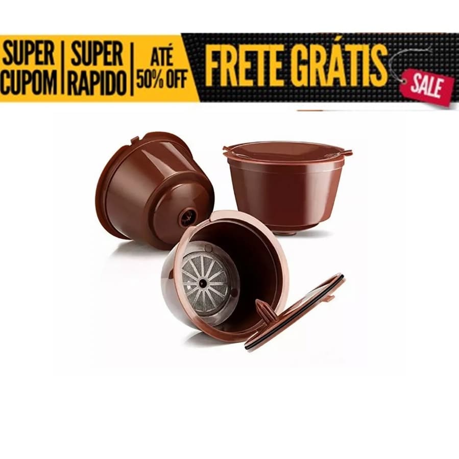 3x Capsulas Reutilizável Dolce Gusto Copo Filtro Da Cápsula De Café Nescafe Recarregáveis Aplicável A Vários Modelos Top