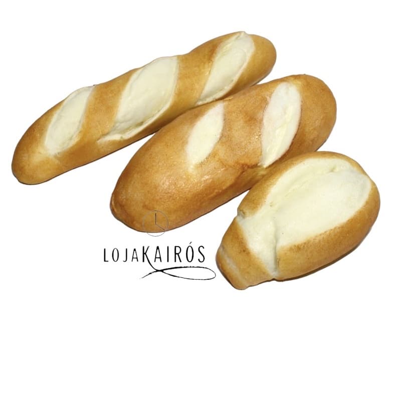 kit 3 pão artificial para santa ceia- filao p, frances, baguete m