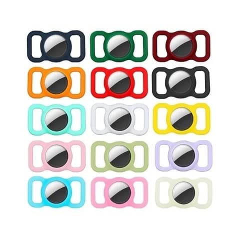 Capa Airtag Para Coleira Silicone Cachorro E Gato PRETO