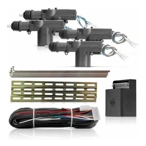 Kit De Trava Eletrica Universal 4 Portas Facil Instalação 2 Anos De Garantia