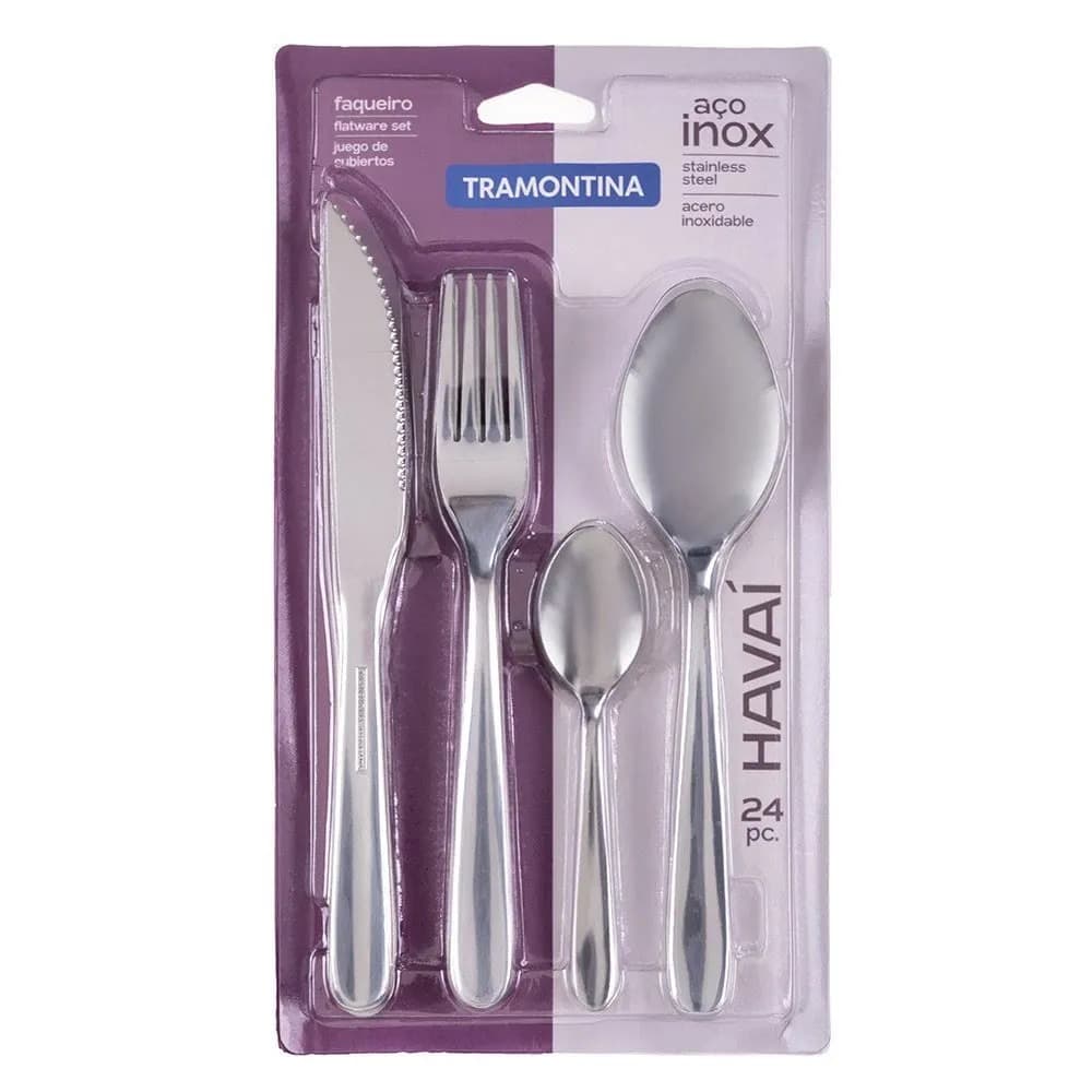 Faqueiro Havai 24 Peças Tramontina - Inox