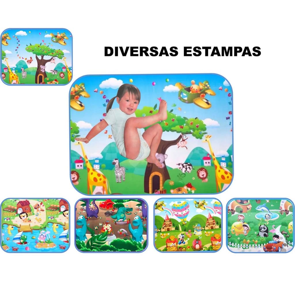 Tapete Termico Infantil Bebe Gigante Atividades Com Sacola Lavavel