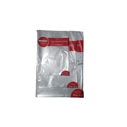 Saco Transparente para Embalagen Presente, 20x29, 30x44, 25x37, 5 unidades Cromus.
