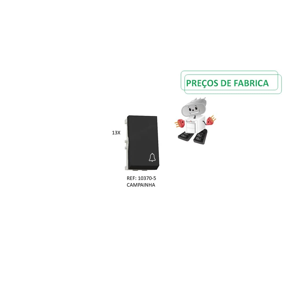 KIT LINHA BLUX HOME GRAFITE MODULO E PLACA